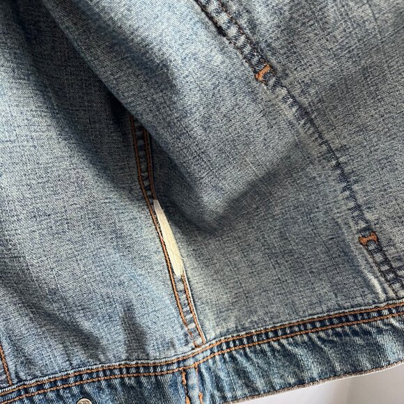 VTG Calvin Klein Denim Jacket Sz M - Picture 5 of 8